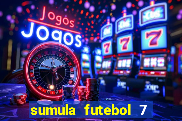 sumula futebol 7 society excel